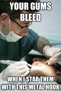 dentist teeth hepatitis bleed