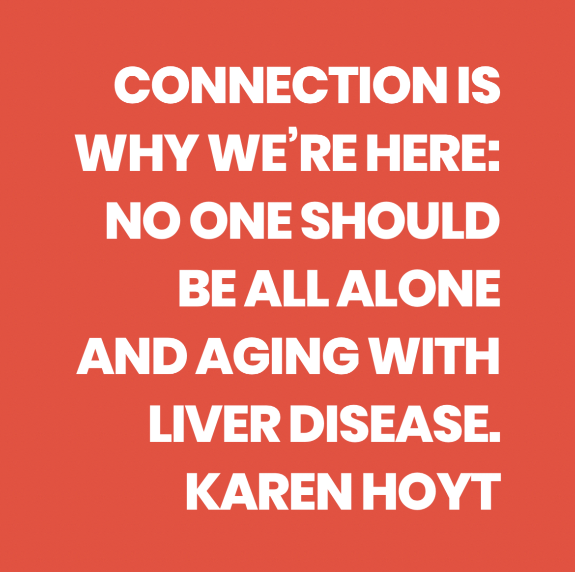 alone aging liver disease quote