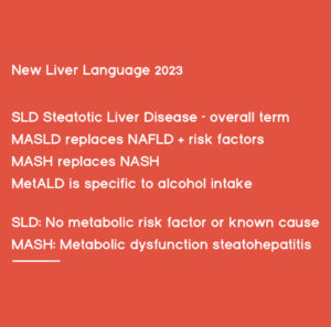 New liver language 2023: MASH and MAFLD nomenclature terms karen hoyt